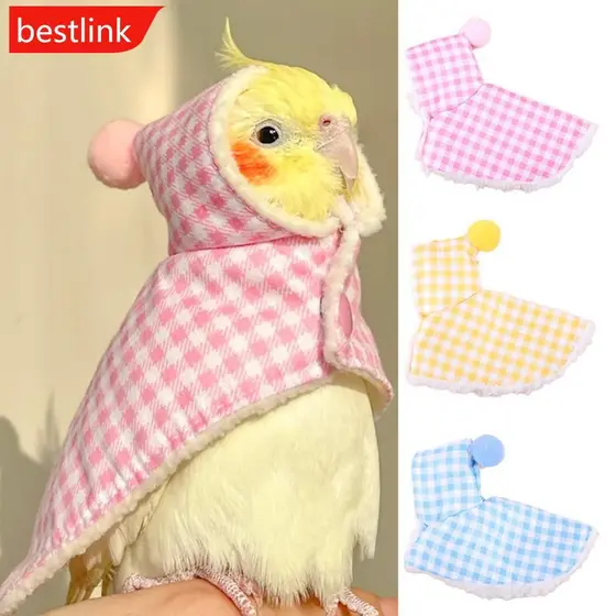 BESTLINK Quente Pássaro Capa Manter Sair Traje Papagaio Manto Engrossado Colorido Roupas De C1K4