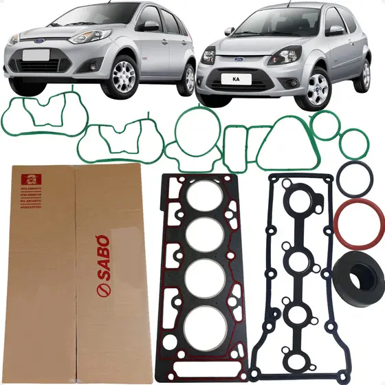 Jogo Junta Superior Cabeçote Fiesta Ka 1.0 8v Zetec Rocam 1999 a 2014