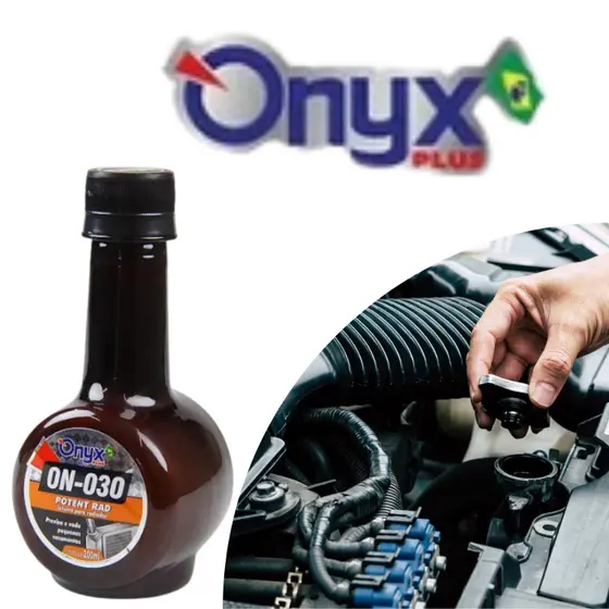 Fluido Para Limpeza Do Sistema  De Arrefecimento Limpa Radiador Ferrugem e Impurezas Liquido Onyx