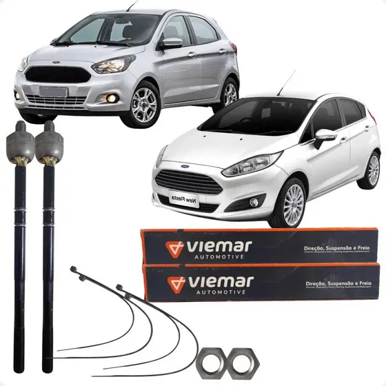 Par Barra Braço Axial Direção Novo Ka New Fiesta Viemar