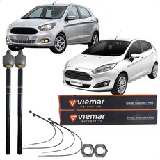 Par Barra Braço Axial Direção Novo Ka New Fiesta Viemar