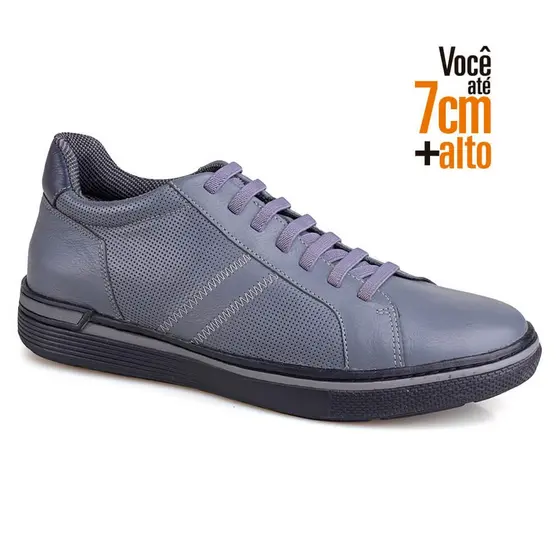 Sapatênis Nivus Masculino Couro Rafarillo Aumenta Altura 7cm