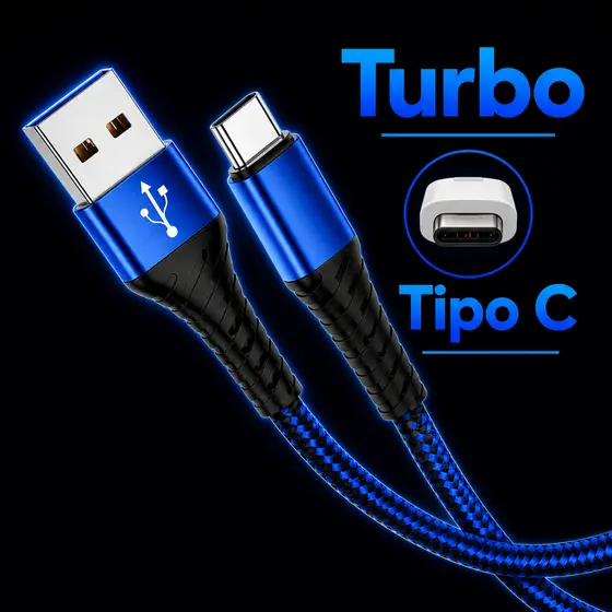 Cabo de Carregador Usb-c Antiquebra 2 Metros Tipo C