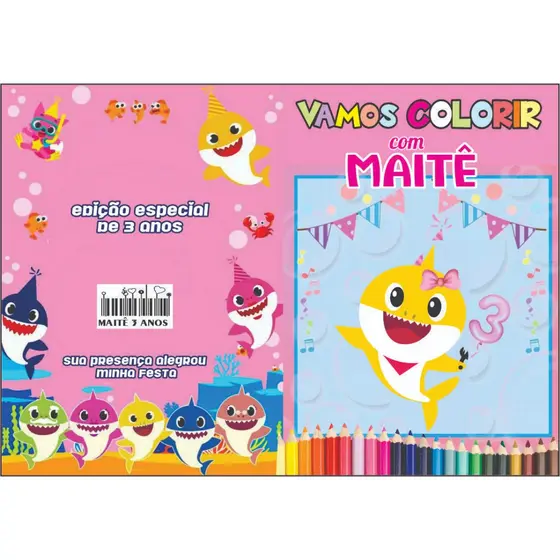 20 Livrinhos para Colorir Personalizados (Qualquer tema)
