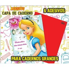 Adesivos para Capa de Caderno GRANDE (Kit com 6 unidades) **Arte ÚNICA**