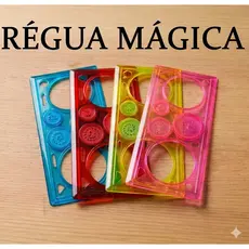 Regua magica Criativa Material De Desenho Escolar Mandala