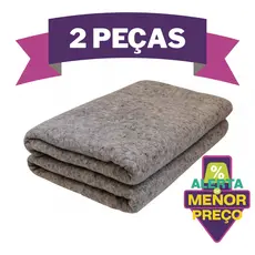 Kit 2 Cobertores Manta Casal Doação Popular Grosso 1,60m x 1,90m Cobertor Calorim