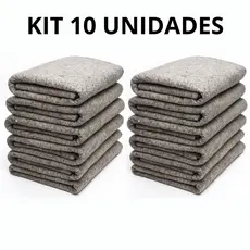 Kit 10 Cobertas Casal Popular Doação Manta Grosso Mudança Quente 2,15x1,80m