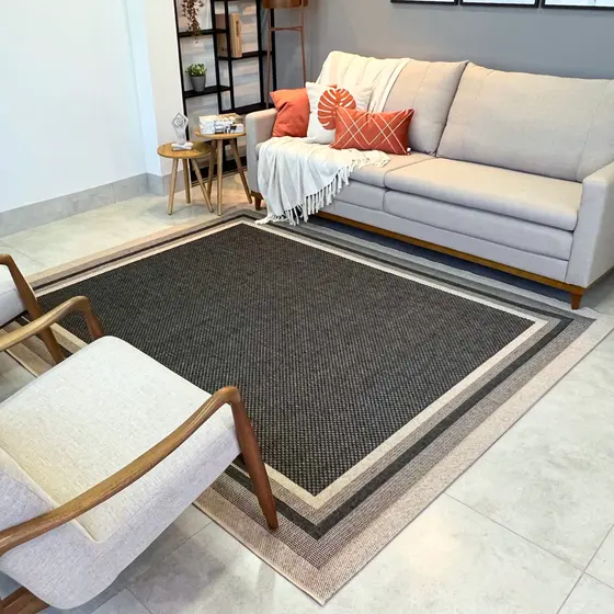 Tapete Sala Moldura 300x200 Antialérgico Sala Quarto Grande Decorativo Moderno Sala Luxo Grande Elegante