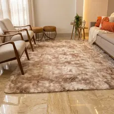 Tapete Decorativo Grande 3,00x2,00 Peludo Sala de Estar Macio Confortável Luxo