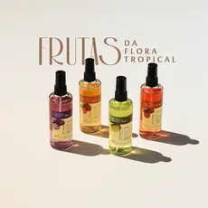 Body Splash Colônia Frutal 120ml Flora Pura Essências Tropicais Ameixa Morango Spray Corporal Perfum
