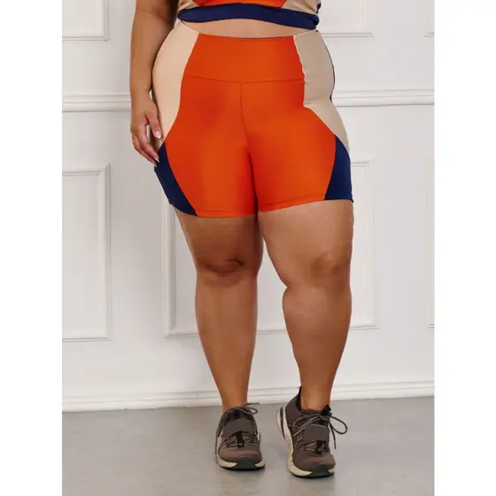 Bermuda Fitness Brilhosa Plus Size 11201