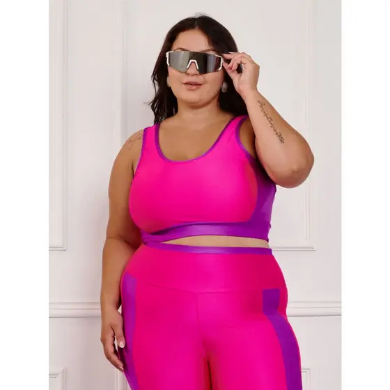 Top Feminino Fitness Plus size Acamia 11198