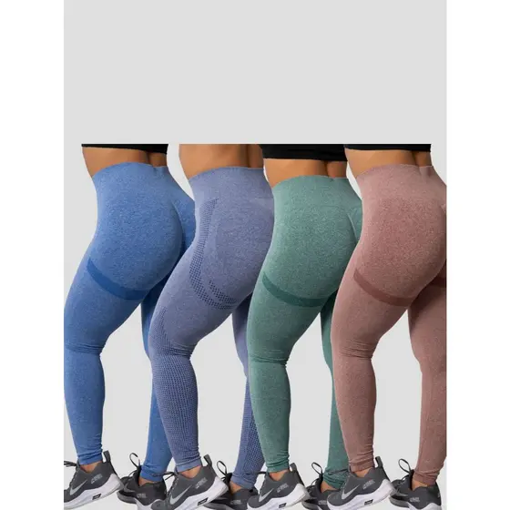 KIT 2 Calças Legging Empina Bumbum de Poliamida 11265