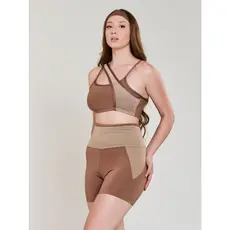 Conjunto Fitness Detalhe Em Tule (bermuda+top) Academia 11172/11174