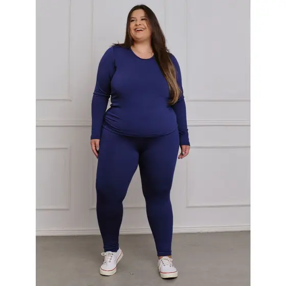 Conjunto Plus Size Térmica Flanelada Inverno 11095/11127
