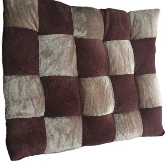 Almofada Pet quadriculada Cães e Gatos  Conforto de cama 50x60
