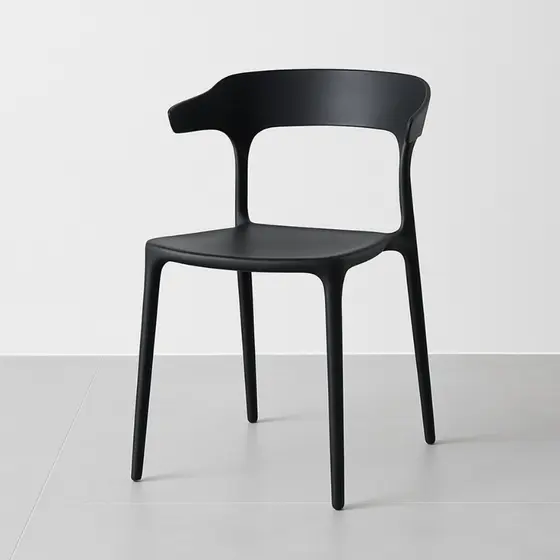 Cadeira Escritório Ergonômica Moderna Polipropileno Design Minimalista