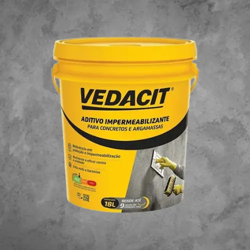 Impermeabilizante Aditivo Vedacit 18 Litros Para Argamassa Concreto