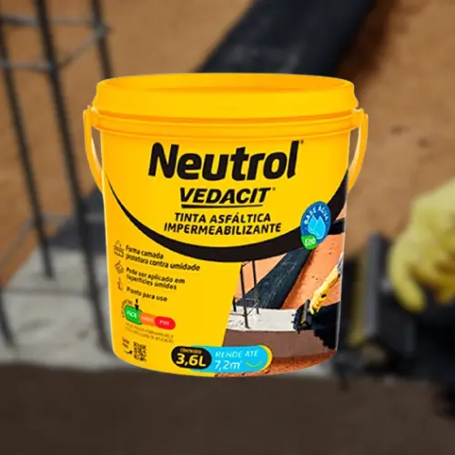 Neutrol 3,6 Litros Base Água Tinta Asfáltica Impermeabilizante