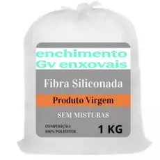 Fribra siliconada Enchimento travesseiro almofada bicho de pelúcia  em Geral Pacote 1kg a Vácuo