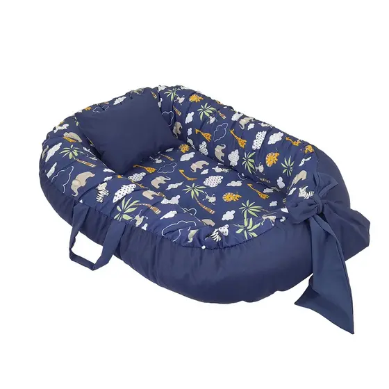 ninho oval para bebê ninho redutor ninho com alça e laço ninho estampado