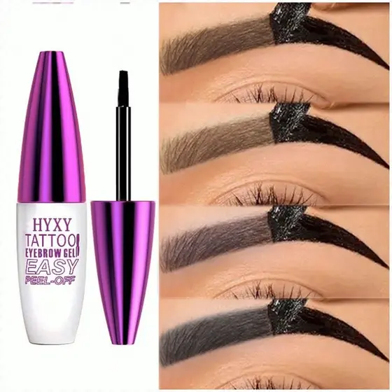 Creme de coloração de sobrancelhas feminino de cor clara com definição natural