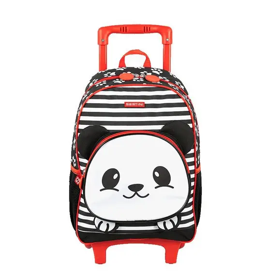 Mochilete Média Sestini Kids Panda 4 - Colorido