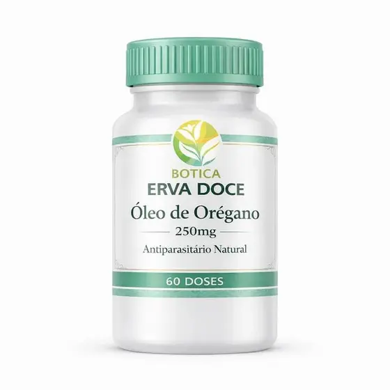 Óleo de Orégano em Cápsulas 250mg 60 Doses - Concentrado e Original