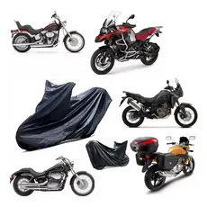 Capa Cobrir Moto Baú Big Trail Grande Protetora Granizo Sol em Couro