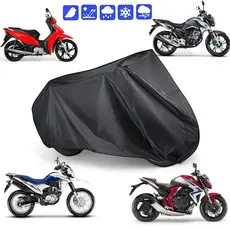 Capa de Cobrir Moto em Couro Forrada Impermeável Anti-Uv Protetora Anti-Risco