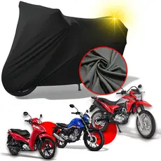 Capa de Cobrir Moto em Tecido Helanca Proteção Contra Sol Riscos Anti-UV P M G