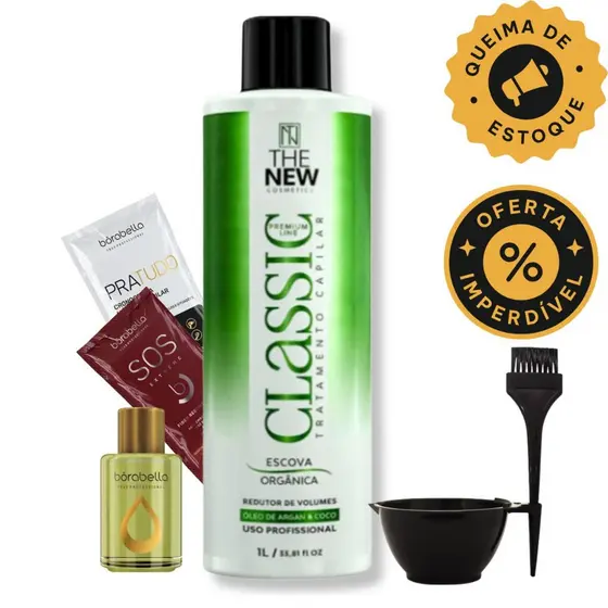 Escova Organica Classic Tratamento Capilar 1L - THE NEW