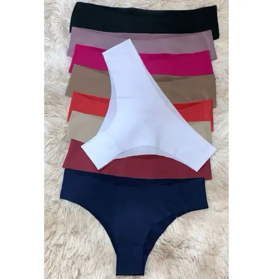 Kit 10 Calcinha Corte Laser CALCINHA SEM COSTURA não marca na roupa