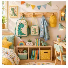 Cabideiro de Parede Madeira Maciça Pinus Organizador Quarto Sala Entrada Hall Infantil
