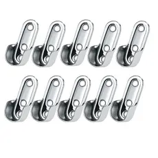 10 Pçs Suporte de Apoio Lateral Tubo Cabideiro Oblongo Oval Metálico Guarda Roupa
