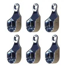 6 Peças - Suporte Lateral Para Guarda Roupa Tubo Cabideiro