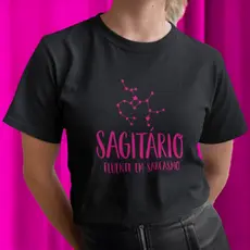 Camiseta Blusa Preta Oversized Streetwear Feminina Estilosa Signos