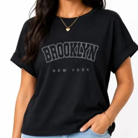 Blusa Básica Camiseta Estampada Casual Moda Feminina tshirt