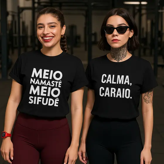 Kit 2 1 Camiseta Tshirt Oversized 100% Algodão Academia Fitness Treino Academia