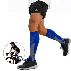 Meia de Alta Compressão 20-30 mmHg para Varizes Estimula Circulação Alívio Corrida Ciclismo Tamanho Único