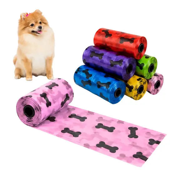 Kit 120/240/480/720 Unidades Saquinhos Cata Caca Pet Refil Rolinho Cachorro Biodegradável