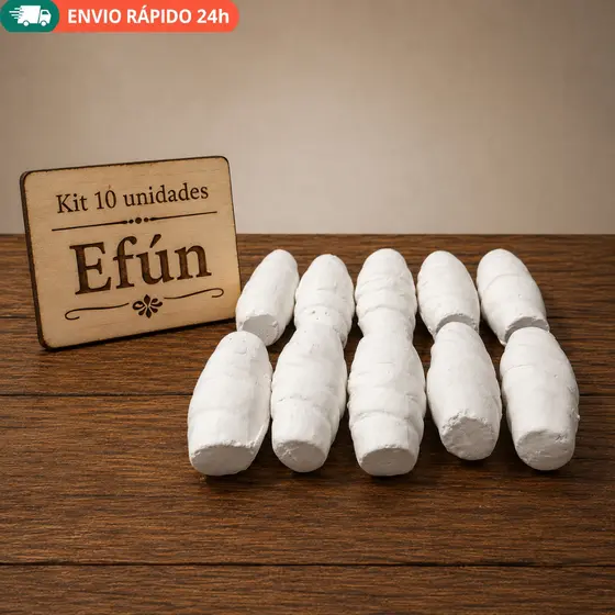 Kit com 10 Efun Africano - Efun para Rituais Religiosos