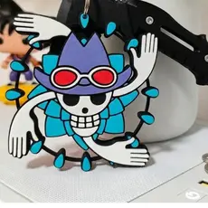 Placa Jolly Roger Nico Robin One Piece - Placa Decorativa 3D Geek Arqueóloga