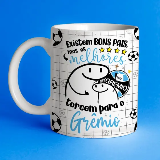 Caneca de Porcelana Personalizada 325ml Time Gremio Flok