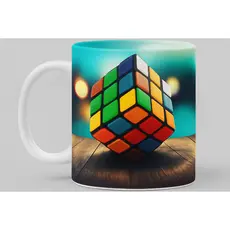 Caneca de Porcelana Personalizada 325ml  - Cubo Magico  – Arte Realista