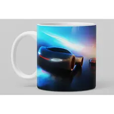 Caneca de Porcelana Personalizada 325ml  Carros Hi-Tech