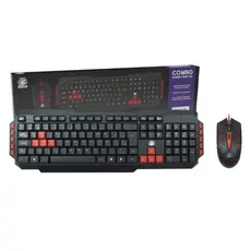 🔥 Combo Gamer Teclado + Mouse Start 2.0 USB LED ABNT2 Ergonômico PC Notebook Cor Vermelho