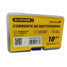 Corrente De Aço Temperado Para Motosserra 18" 36 Dentes BOM-5628
