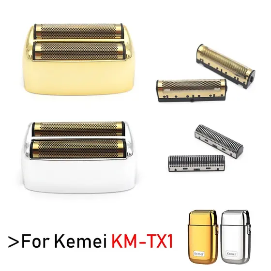 Kemei TX1 Substituição Original De Alta Qualidade De Cobertura De Rede De Lâminas Duplas Lâmina